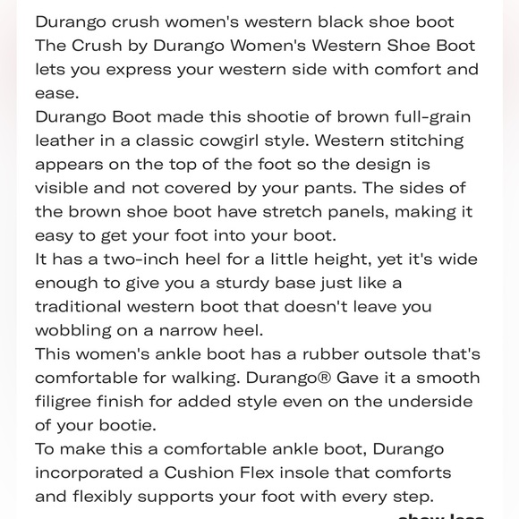 Durango Black Shootie - Picture 7 of 8